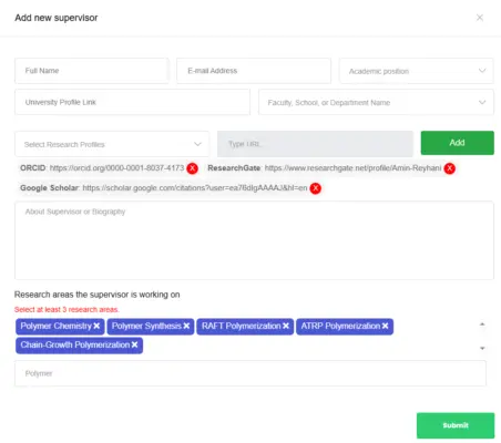 Add Supervisor Manually - Applyindex