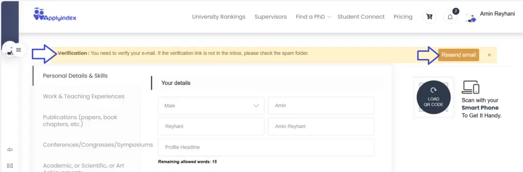activate account by email verification