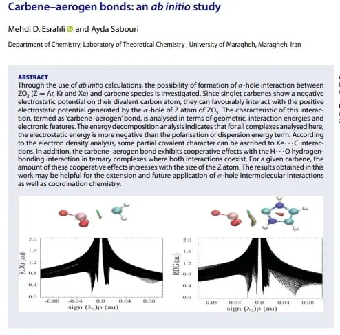 “Carbene–aerogen bonds: an ab initio study