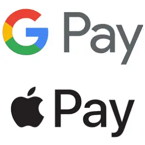 GPay and Apple Pay options