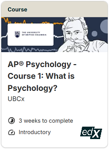 AP Psychology - Course 1 What is Psychology