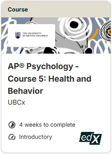 AP Psychology - Course 5 Health and Behavior