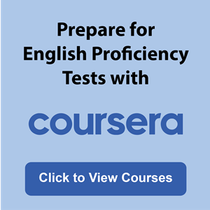 English proficiency tests preparation with Coursera | Applyindex