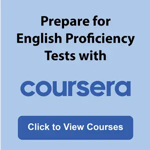 English proficiency tests preparation with Coursera | Applyindex