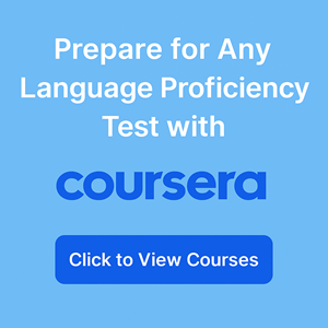 Language proficiency test preparation with Coursera | Applyindex
