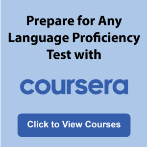 Language proficiency tests preparation with Coursera | Applyindex