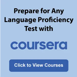 Language proficiency tests preparation with Coursera | Applyindex