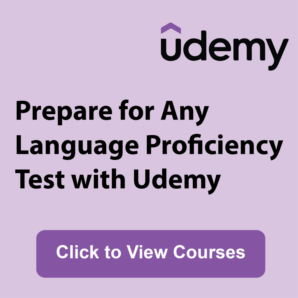 Language proficiency tests preparation with Udemy | Applyindex
